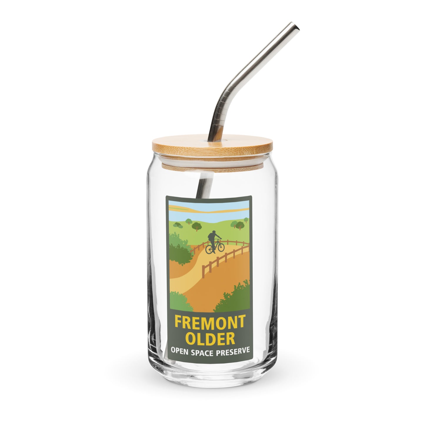 Preserve logo can-shaped glass