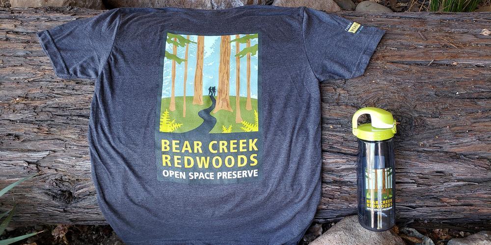 Bear Creek Redwoods t-shirt and bottle